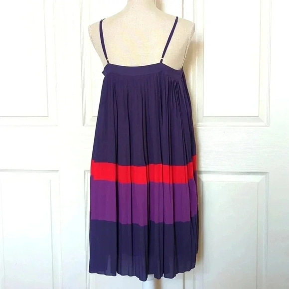 Corey Lynn Calter Purple color lock Pleated Dress - Picture 3 of 6